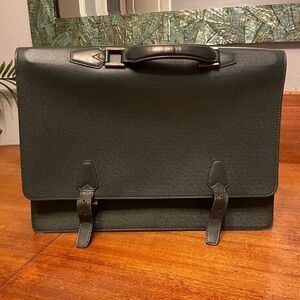 Louis Vuitton Briefcase authentic vintage LV Green Epi Briefcase Rare LV Bag 💼